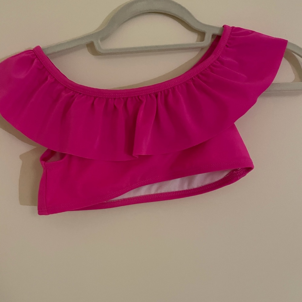 Hot pink bathing suit